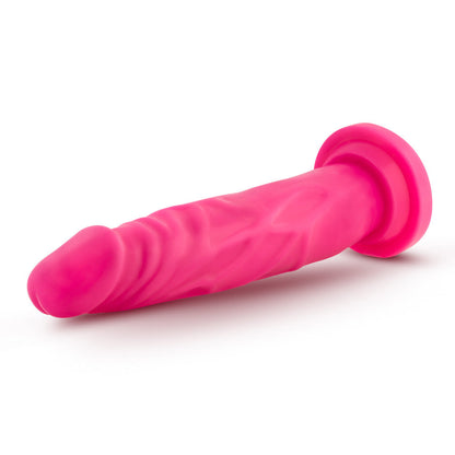 Neo Elite 7.5 Inch Silicone Dual Density Cock - Neon Pink