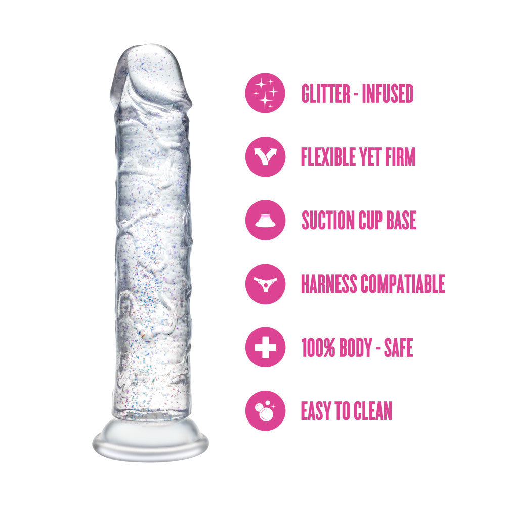Naturally Yours Glamor 7 Inch Realistic Glitter Dildo