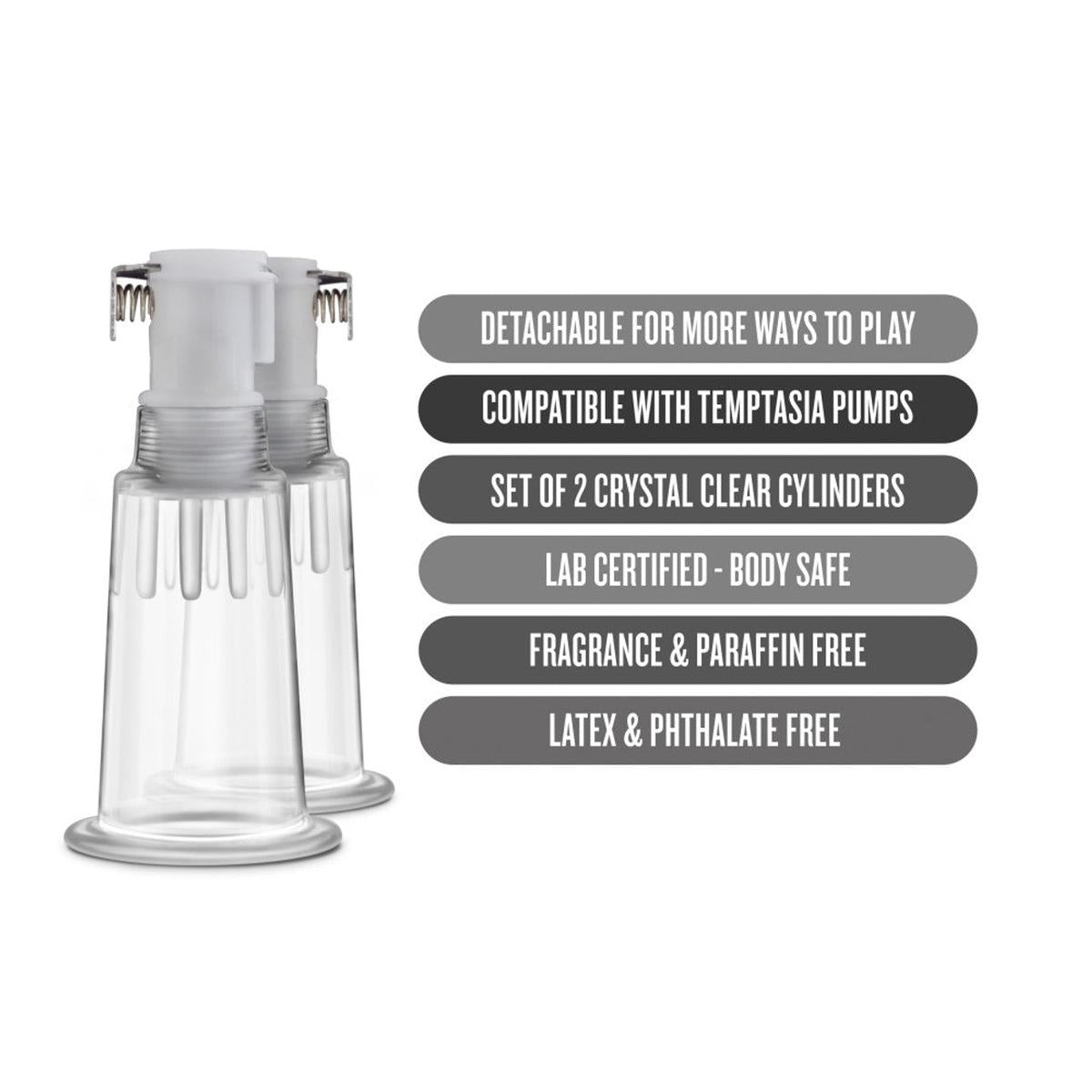 Temptasia Cylindres de Pompage des Mamelons Lot de 2