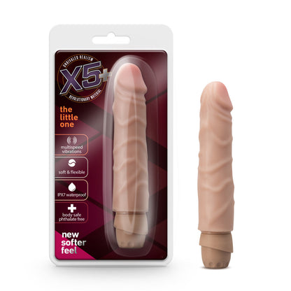 X5 Plus The Little One Vibrating Dildo - Beige