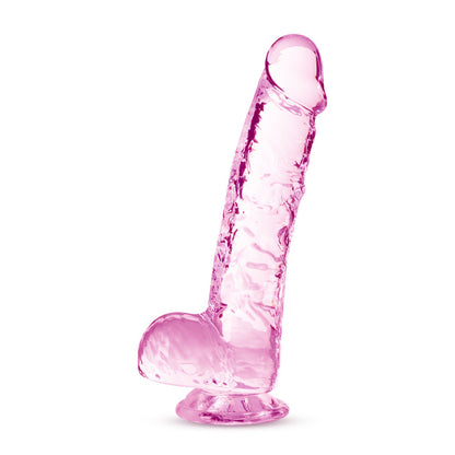 Naturally Yours 6" Crystalline Dildo - Rose