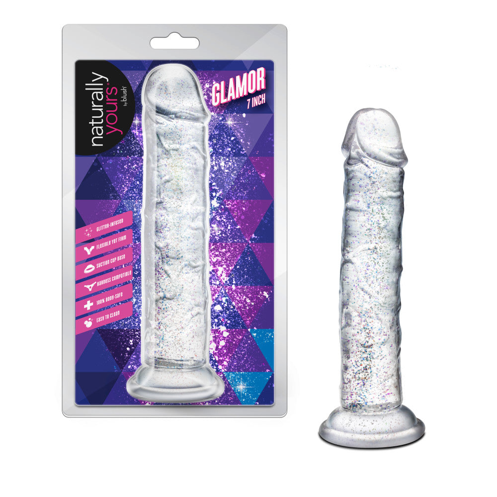 Naturally Yours Glamor 7 Inch Realistic Glitter Dildo