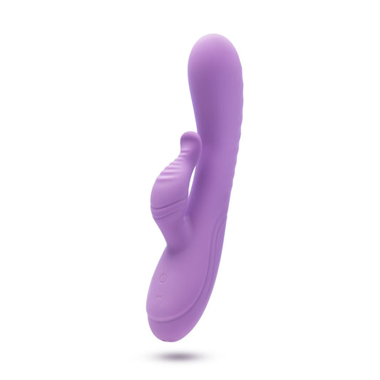 Blush Evelyn Rabbit Dual Vibrator - Purple