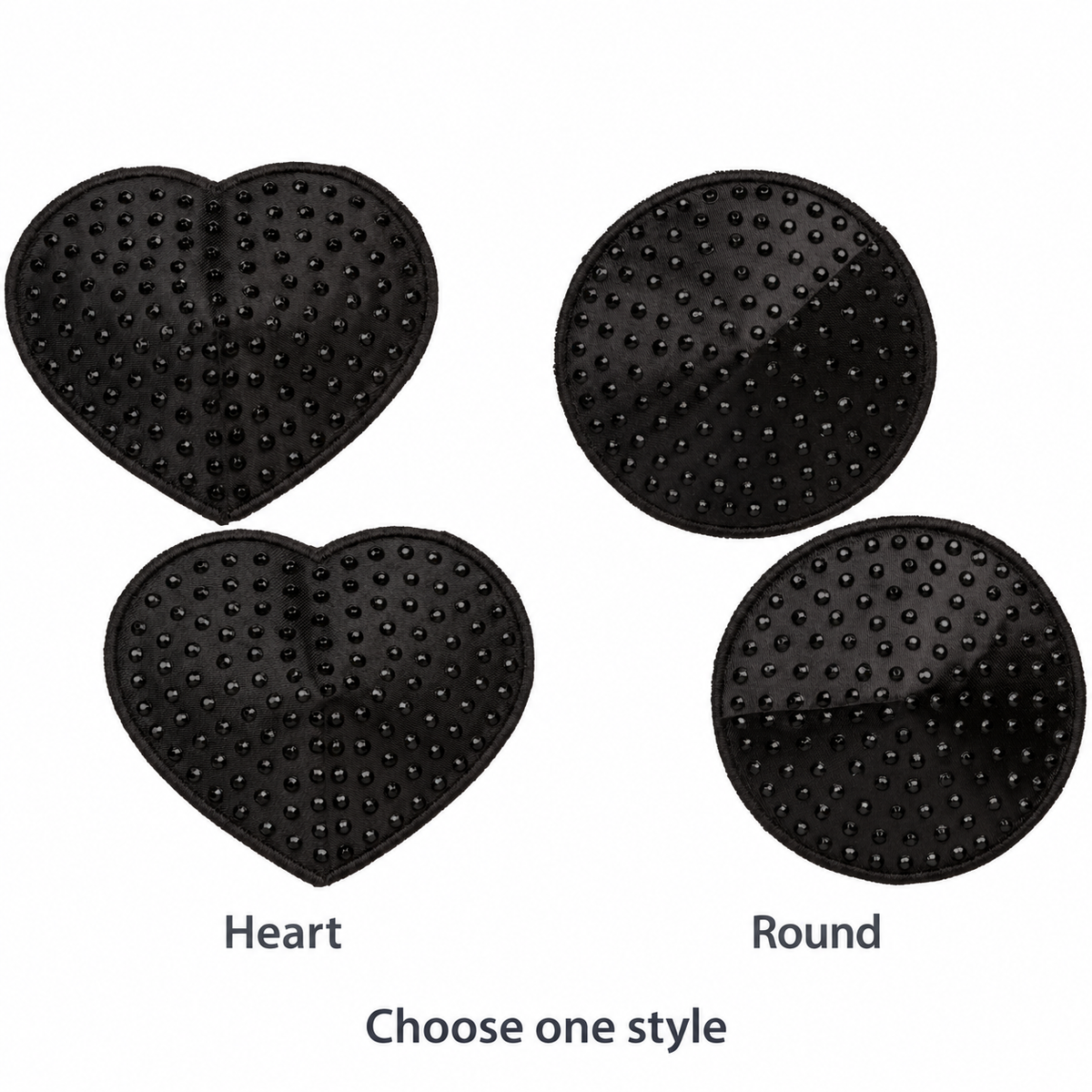 Radiance Pasties - Heart & Round — Heart and Round options; choose one.