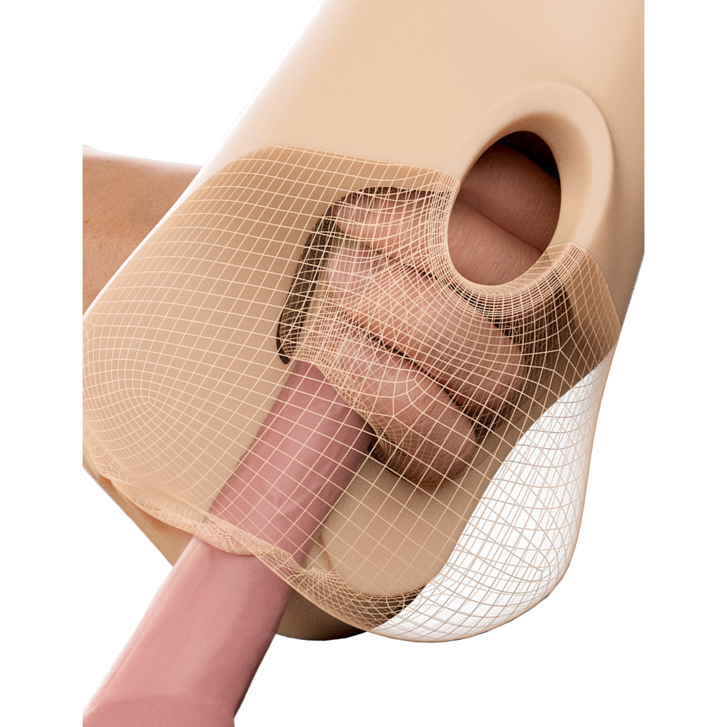 Double Pounder Vibrating Squeeze Stroker - Light