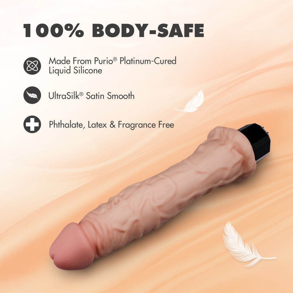 Dr. Webber 9.75" Realistic Vibrating Dildo