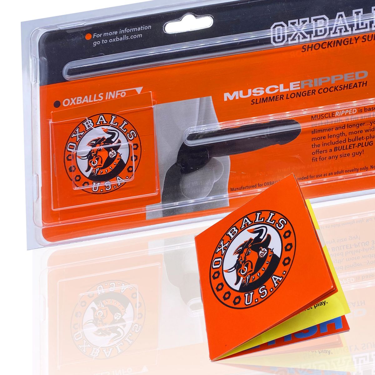 Gaine pour pénis Oxballs Muscle Ripped - Transparente