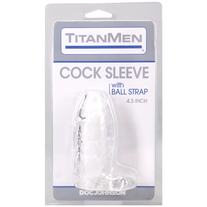 Cock Sleeve with Ball Strap - 4.5 Inch