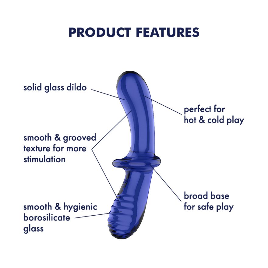 Satisfyer Double Crystal Gode en Verre