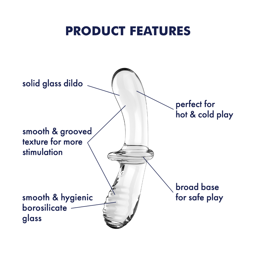 Satisfyer Double Crystal Gode en Verre