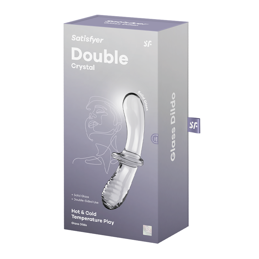 Satisfyer Double Crystal Gode en Verre