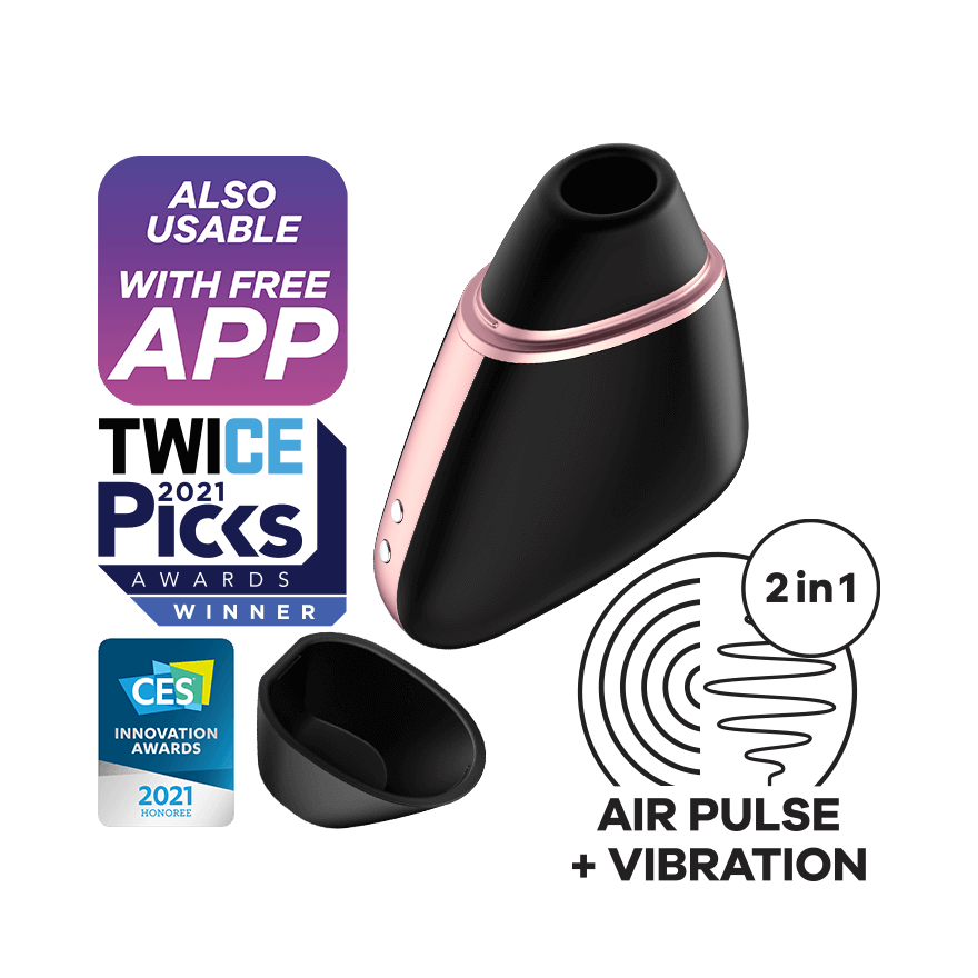 Satisfyer Love Triangle Air Pulse Stimulator + Vibration - Thorn & Feather Sex Toy Canada