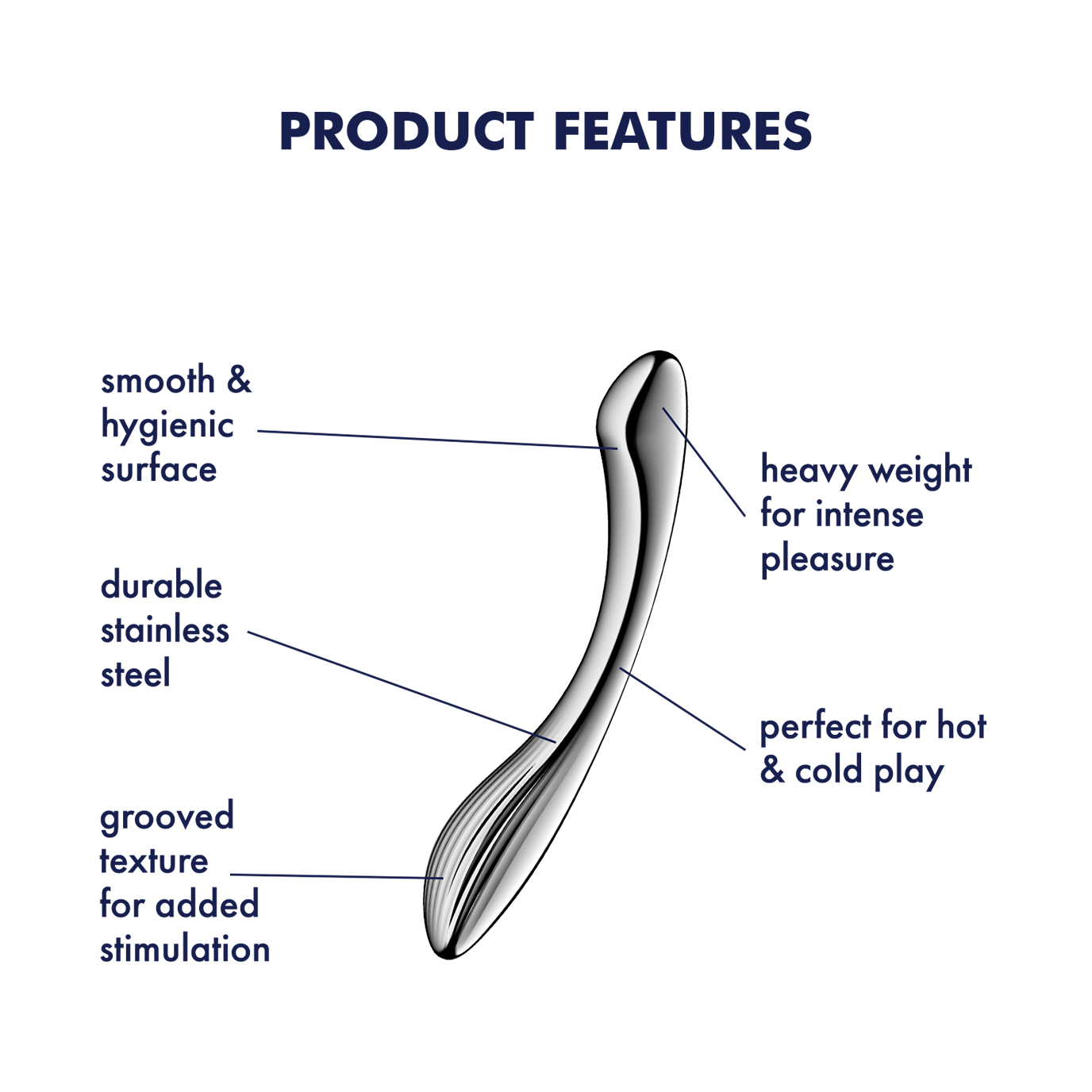 Godemiché incurvé Satisfyer Pure Gravity 1