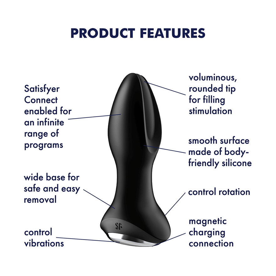 Satisfyer Rotator Plug 2+ Connect App - Thorn & Feather