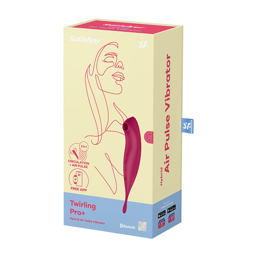 Vibromasseur Air Pulse avec application Satisfyer Twirling Pro Connect