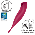 Vibromasseur Air Pulse avec application Satisfyer Twirling Pro Connect