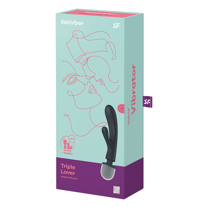 Satisfyer Triple Lover Wand + Rabbit Vibrator