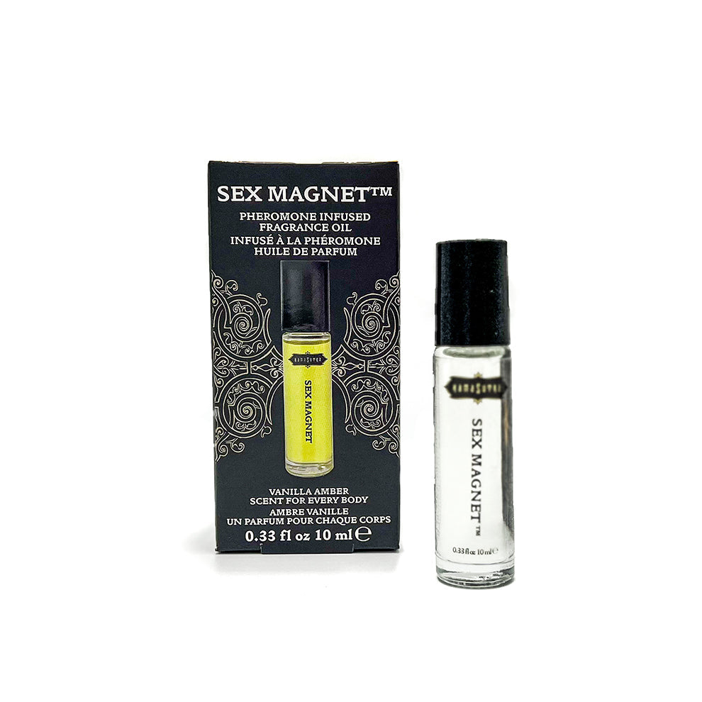 Parfum à bille aux phéromones Sex Magnet - Vanille Ambrée, 0,33 fl oz/10 ml