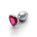 Plug anal en forme de cœur - Petit, rose rubellite