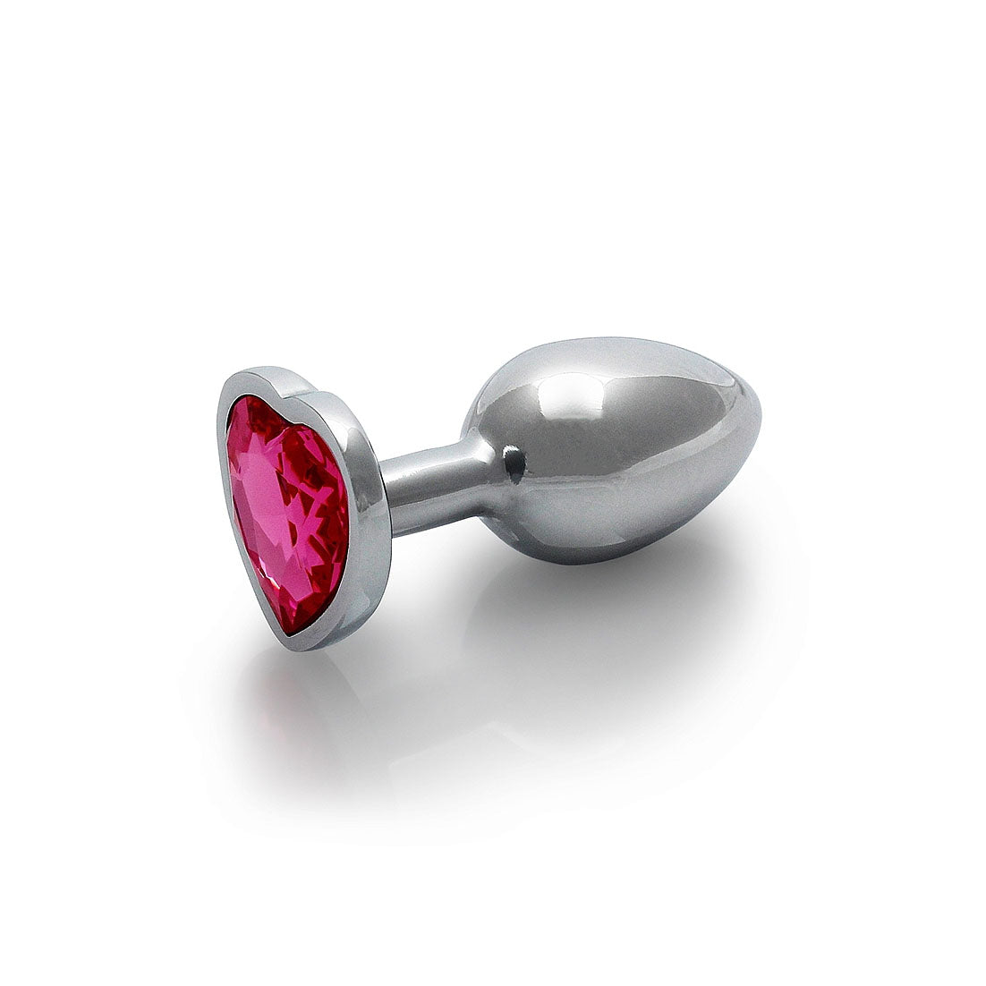 Plug anal en forme de cœur - Petit, rose rubellite