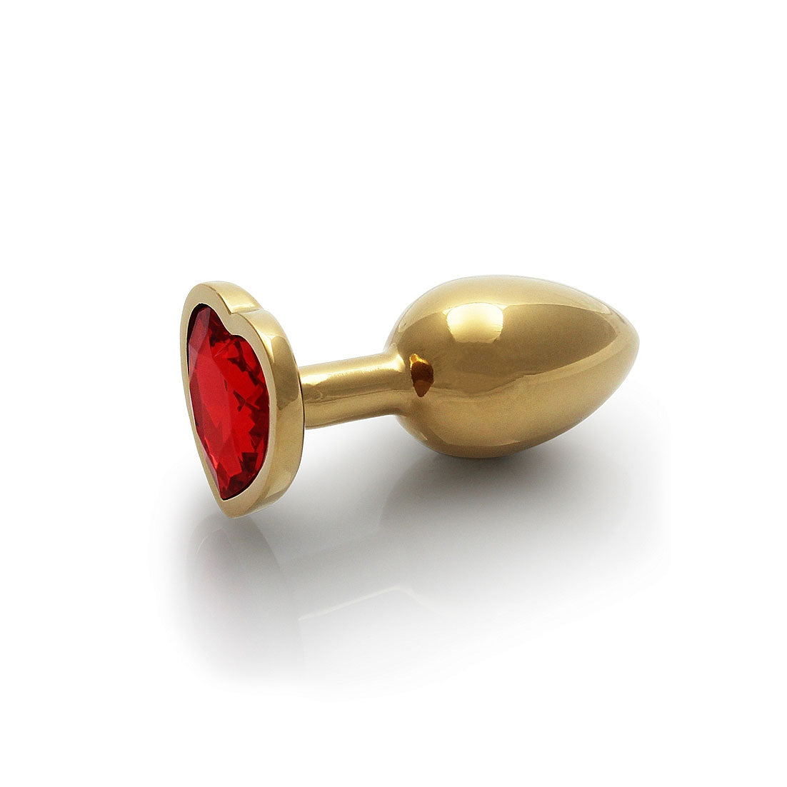 Plug anal en forme de cœur - Petit, rouge rubis