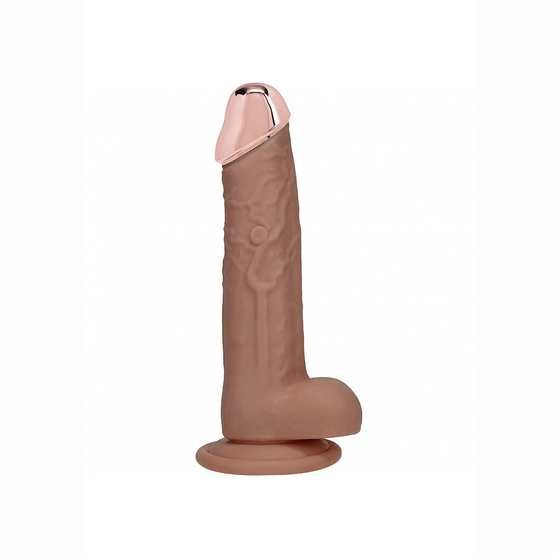 8" Vibrating and Rotating Cock With Balls