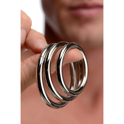 Master Series Trine Steel C-Ring Collection - Thorn & Feather