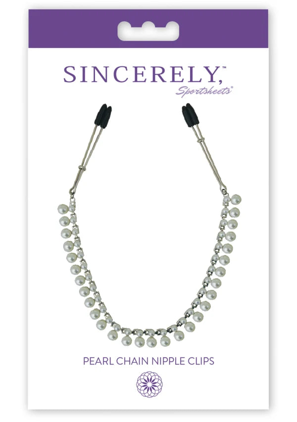 Pinces à tétons à chaîne en perles Sportsheets
