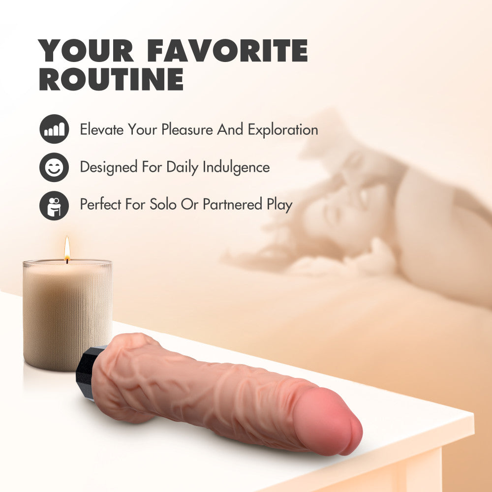 Dr. Webber 9.75" Realistic Vibrating Dildo