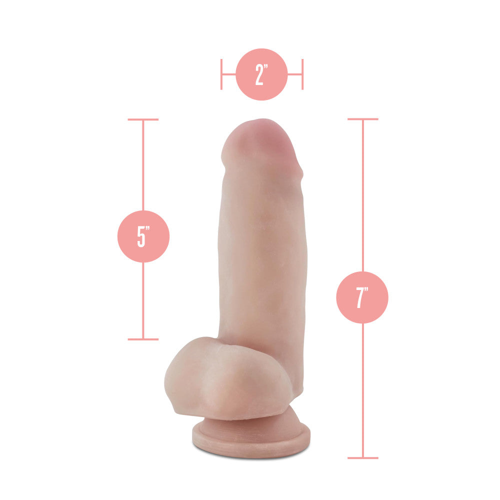 Au Naturel 7" Sensa Feel Fat Boy Dildo - Beige