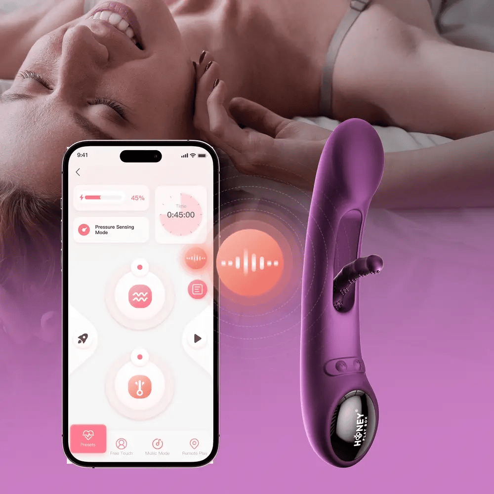 Vibromasseur point G à tête rotative Joi et lécheur de clitoris 