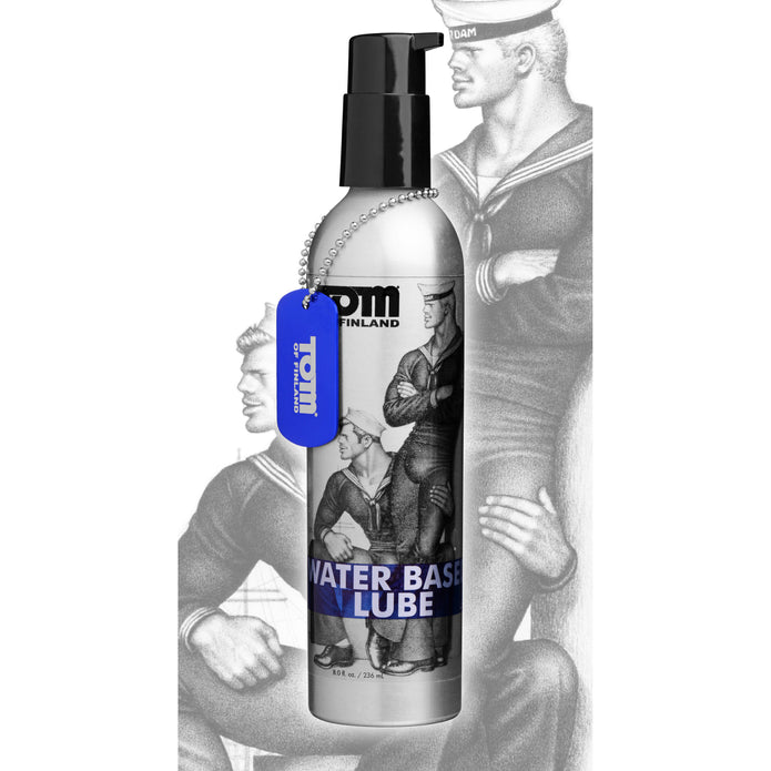 Tom of Finland Water Based Lube - 8 Oz - Thorn & Feather