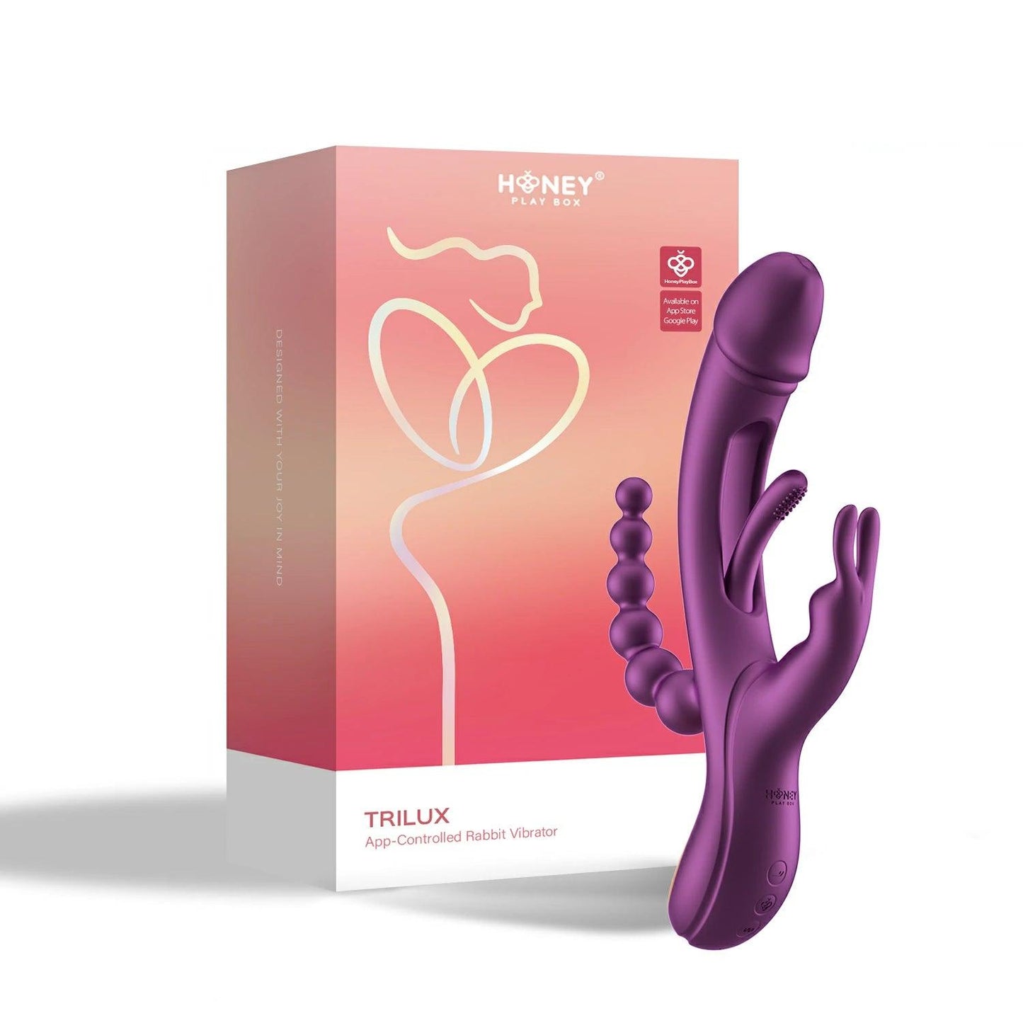 Vibromasseur point G à tête rotative Joi et lécheur de clitoris 