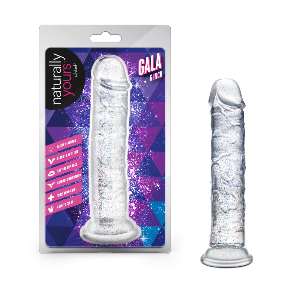 Naturally Yours Gala 6 Inch Realistic Glitter Dildo