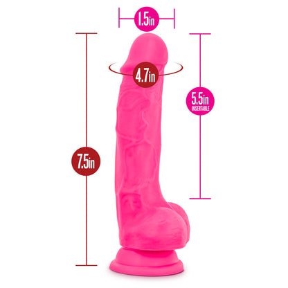 Ruse Hypnotize 7.5" G-Spot Dildo - Hot Pink