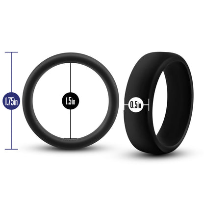 Performance Silicone Pro Cock Ring - Black