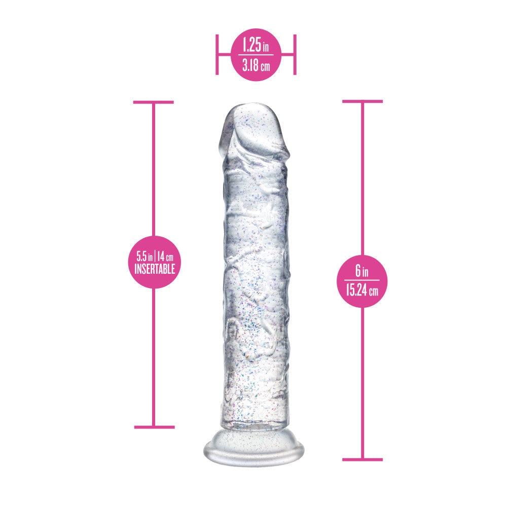 Naturally Yours Gala 6 Inch Realistic Glitter Dildo