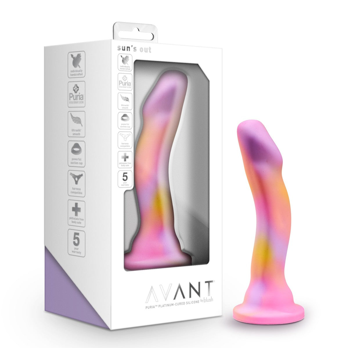 Avant D1 Hot 'n' Cool Gode en silicone durci au platine 