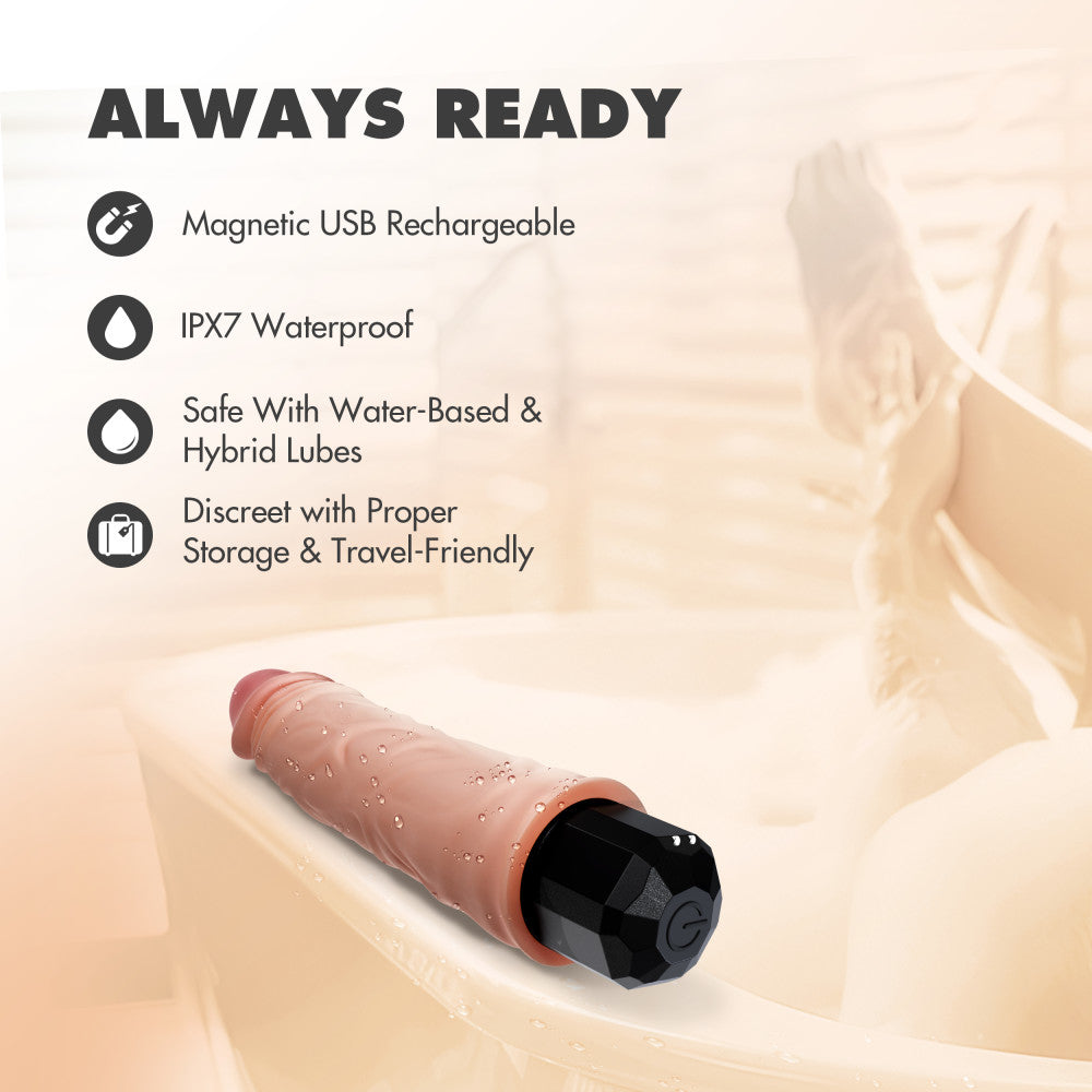 Dr. Hunt 8.75" Realistic Vibrating Dildo