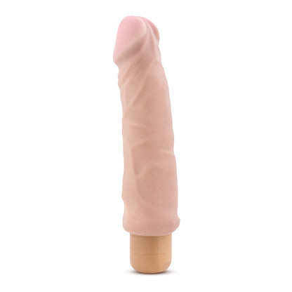 X5 Plus Hard On 9" Vibrating Dildo - Beige