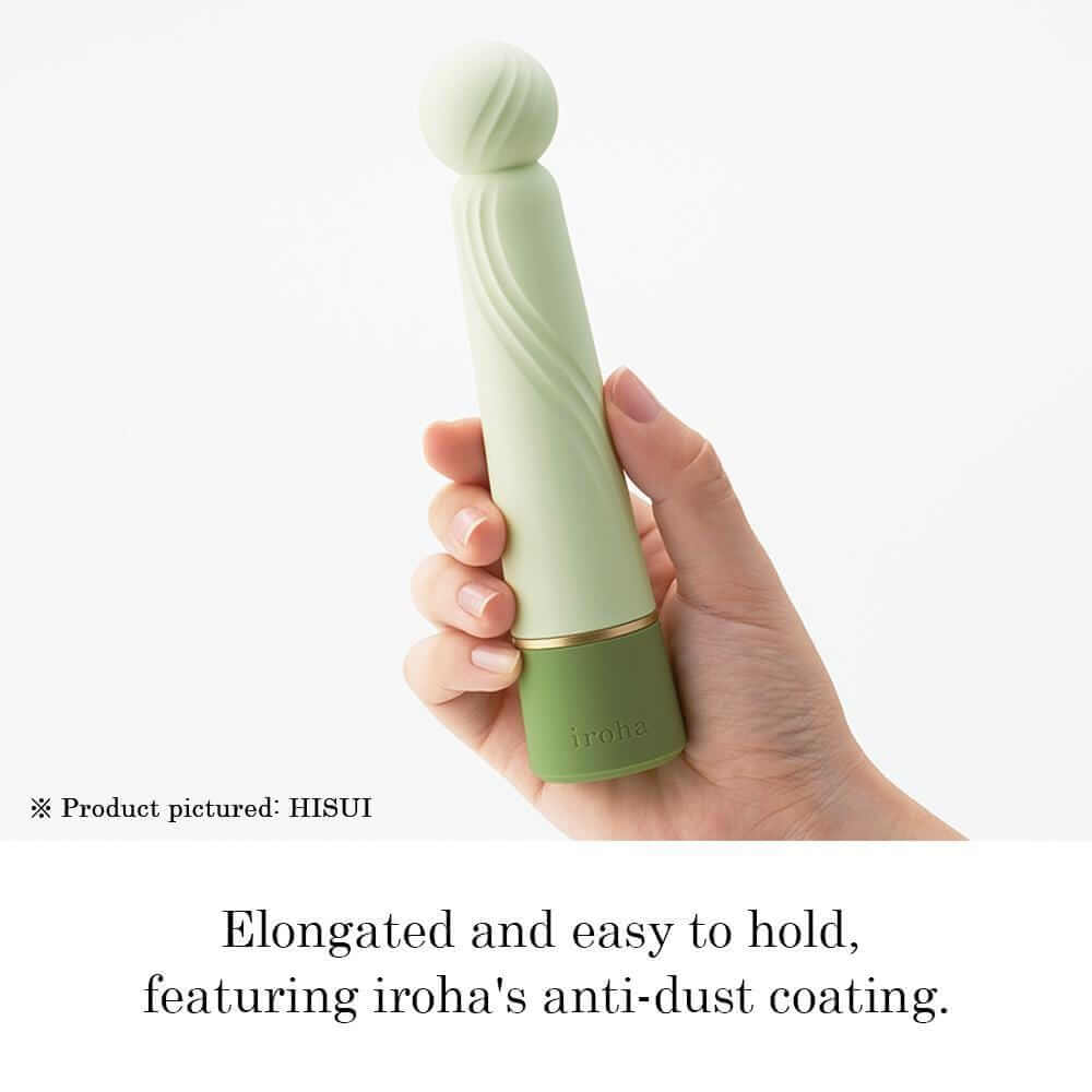 Iroha RIN+ Rechargeable Silicone Vibrator - HISUI - Thorn & Feather Sex Toy Canada