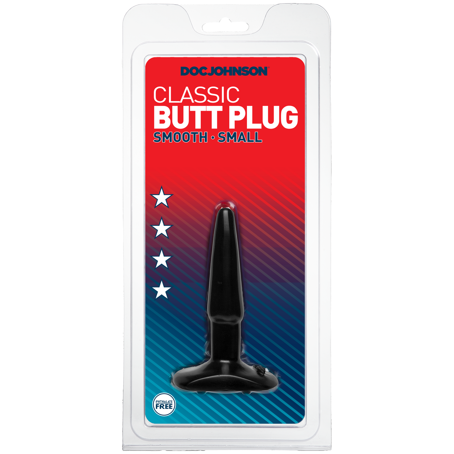 Classic Smooth Butt Plugs - Small, Black - Thorn & Feather