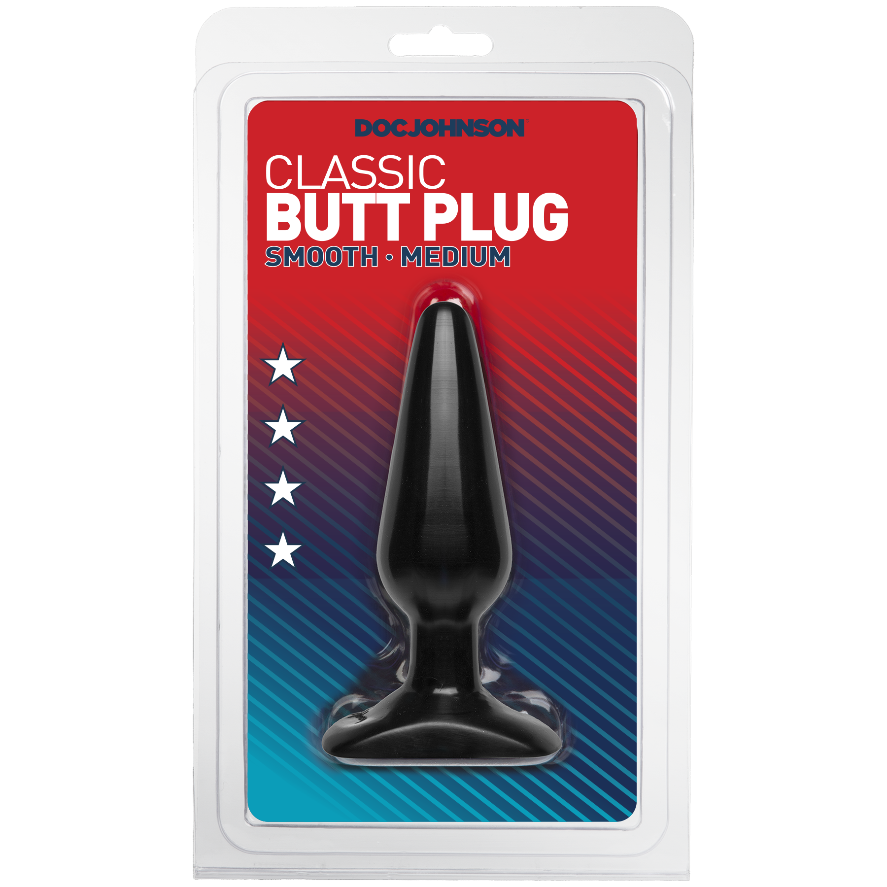 Classic Smooth Butt Plugs - Medium, Black - Thorn & Feather