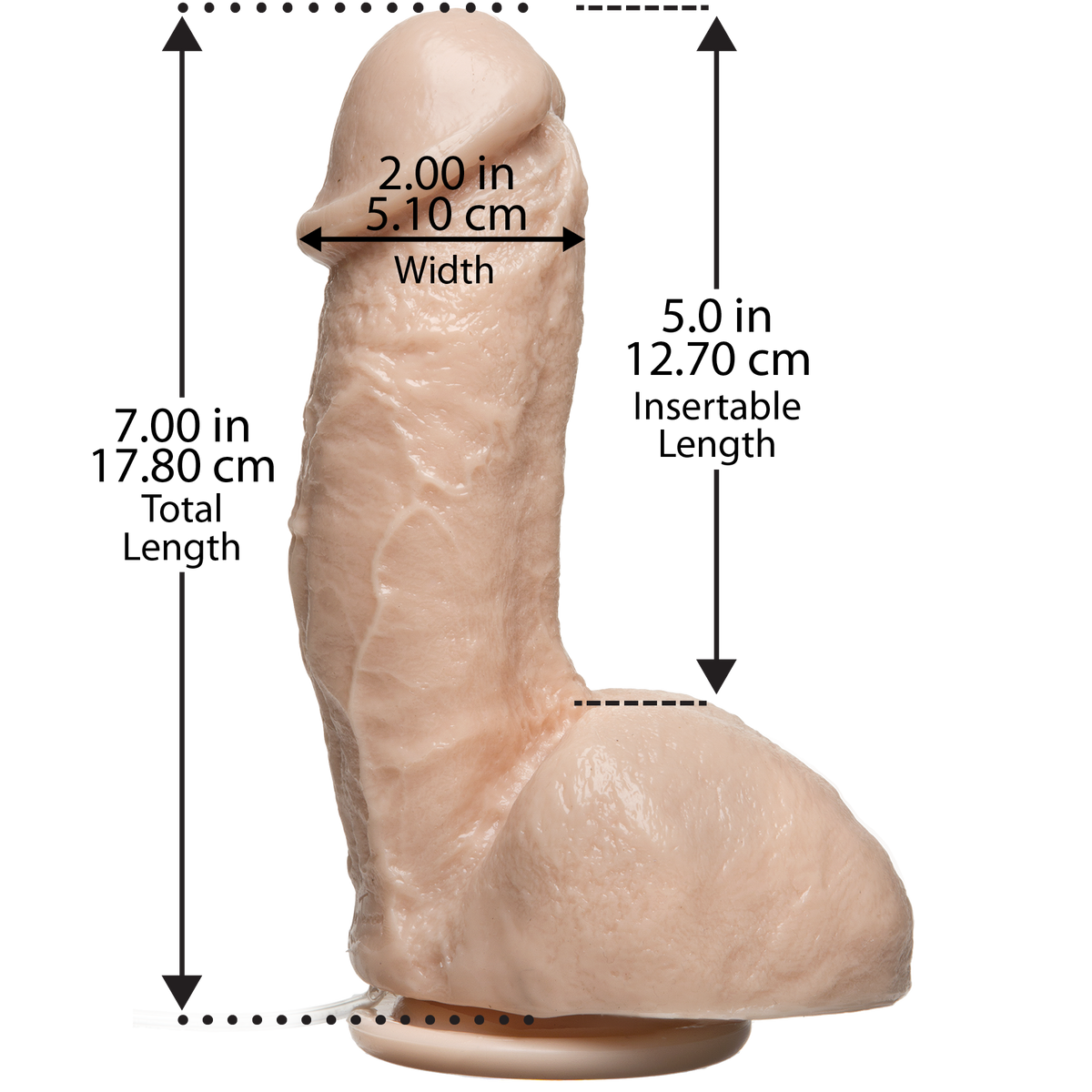 The Amazing Squirting Realistic® Cock - Vanilla - Thorn & Feather
