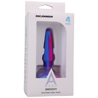 Silicone Anal Plug - 4 inch, Berry - Thorn & Feather