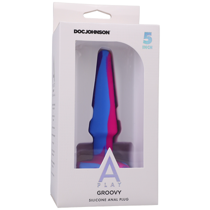 Silicone Anal Plug - 5 inch, Berry - Thorn & Feather