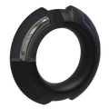 OptiMALE FlexiSteel Silicone C-Ring - 35mm, Black - Thorn & Feather