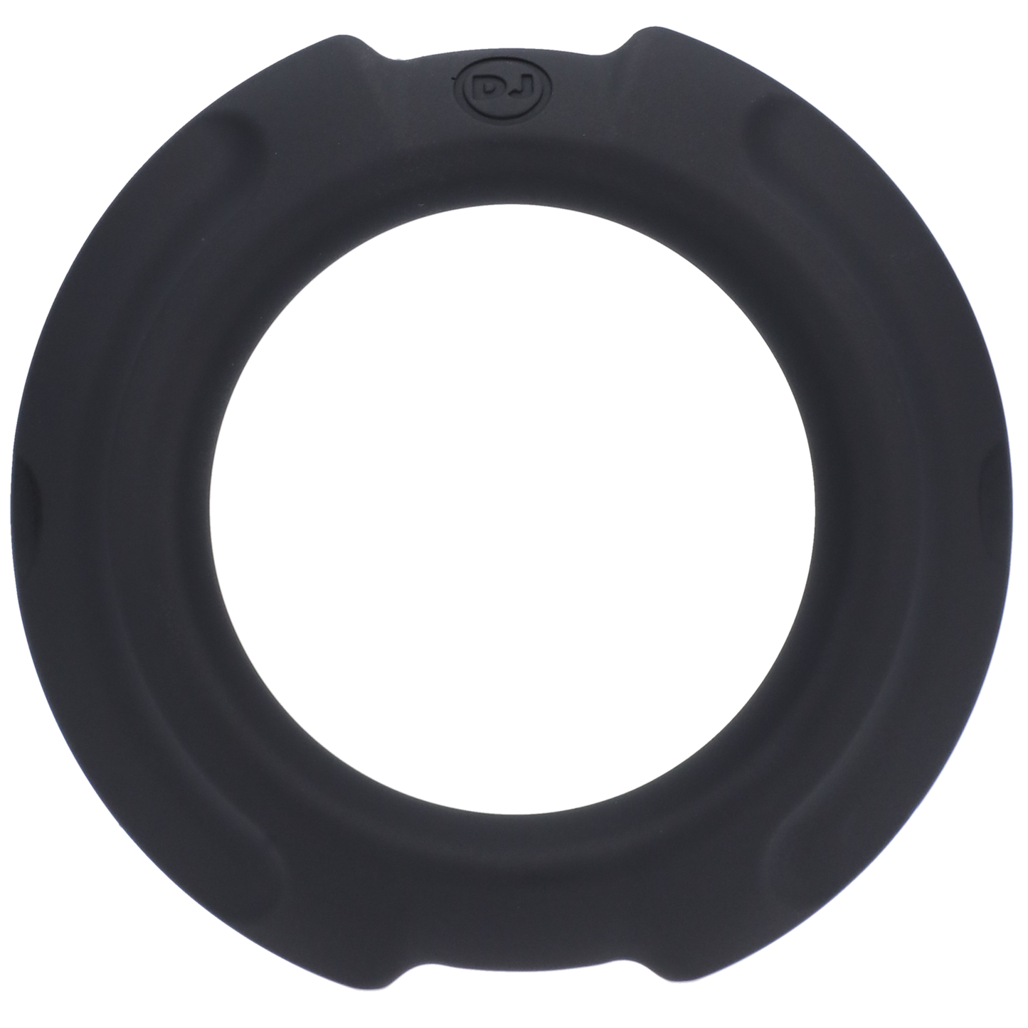 OptiMALE FlexiSteel Silicone C-Ring - 43mm, Black - Thorn & Feather Sex Toy Canada