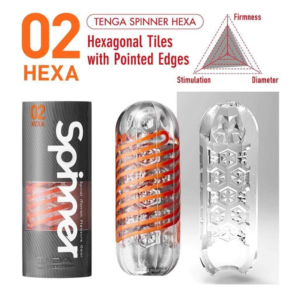 Tenga Spinner - 02 HEXA - Thorn & Feather