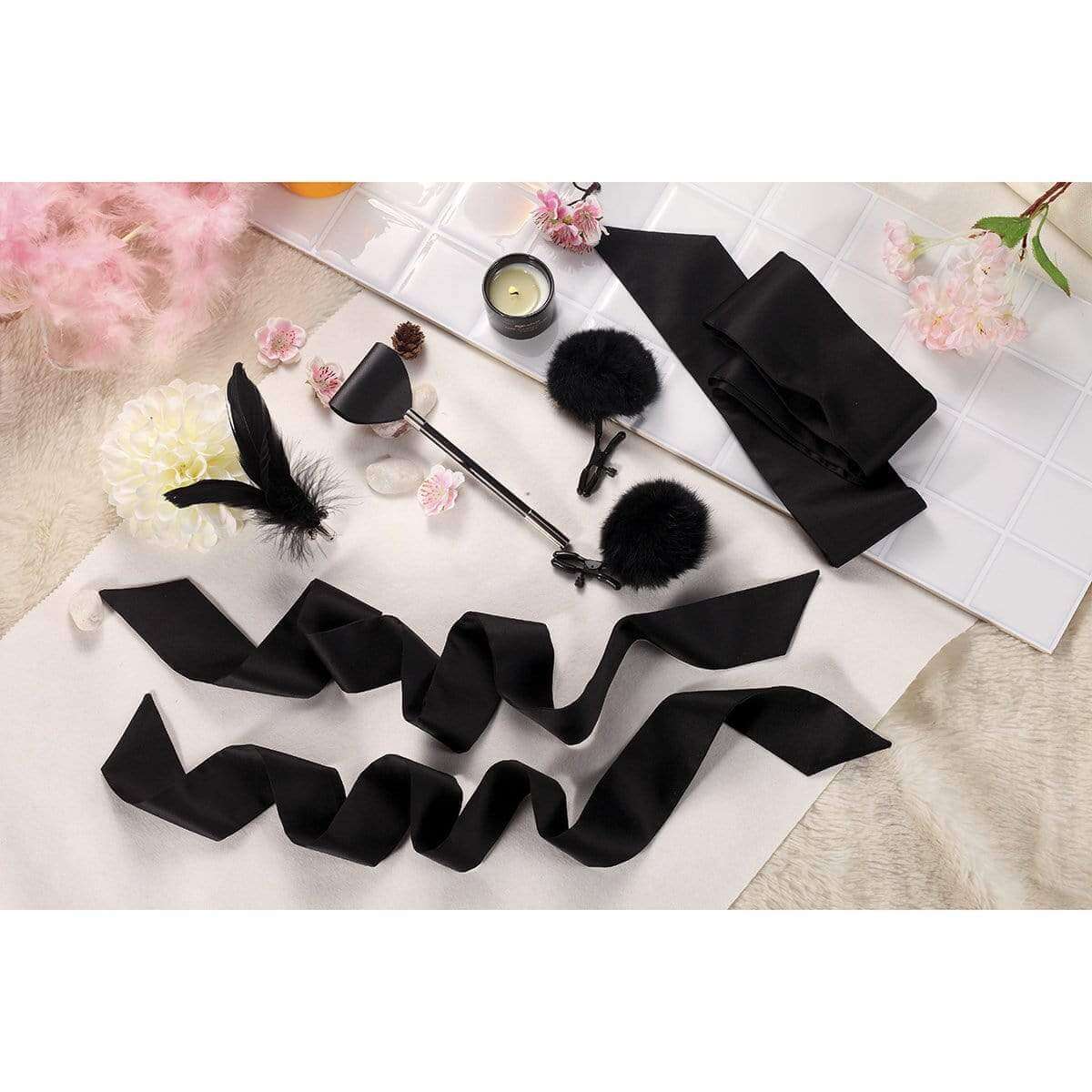 6 Pieces Starter Bondage Kit - Thorn & Feather